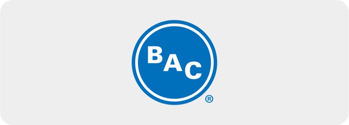 蓝色和白色 BAC 标志